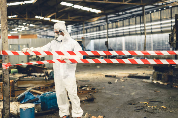 Professional Hoarding Cleanup technician working in Somerville, TN